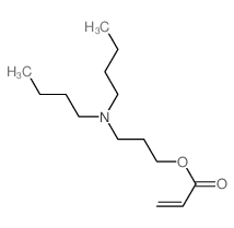 3-(dibutylamino)propyl prop-2-enoate结构式