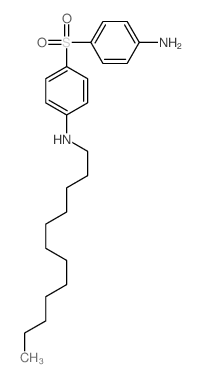N-[4-(4-aminophenyl)sulfonylphenyl]dodecan-1-amine Structure