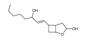 7-(3-hydroxyoct-1-enyl)-4-oxabicyclo[3.2.0]heptan-3-ol结构式