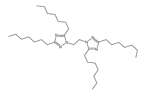 1-[2-(3,5-diheptyl-1,2,4-triazol-1-yl)ethyl]-3,5-diheptyl-1,2,4-triazole结构式