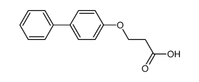 3-(4-Phenylphenoxy)propanoic acid structure