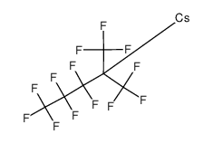 perfluoro-2-methylpentan-2-ylcaesium结构式