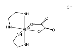 [cis-bis(ethylenediamine)oxalatorhodium(III)] chloride Structure