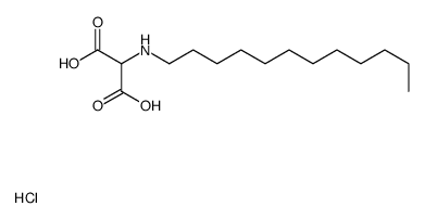 2-(dodecylamino)propanedioic acid,hydrochloride Structure