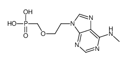 2-[6-(methylamino)purin-9-yl]ethoxymethylphosphonic acid Structure