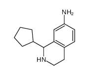 1-cyclopentyl-1,2,3,4-tetrahydroisoquinolin-7-amine结构式