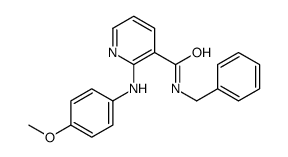 N-benzyl-2-(4-methoxyanilino)pyridine-3-carboxamide结构式