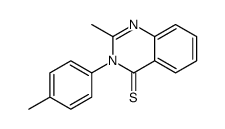 2-methyl-3-(4-methylphenyl)quinazoline-4-thione结构式
