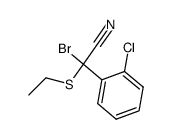 Bromo-(2-chlorophenyl)-ethylthioacetonitrile结构式
