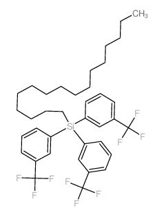 Benzene,1,1',1''-(hexadecylsilylidyne)tris[3-(trifluoromethyl)- Structure