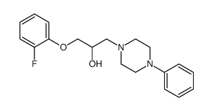 α-[(2-Fluorophenoxy)methyl]-4-phenyl-1-piperazineethanol结构式