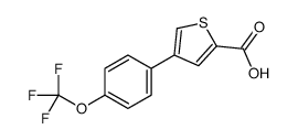 4-[4-(trifluoromethoxy)phenyl]thiophene-2-carboxylic acid Structure