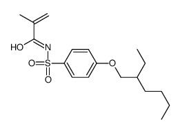 N-[4-(2-ethylhexoxy)phenyl]sulfonyl-2-methylprop-2-enamide结构式