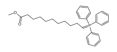 [10-(Methoxycarbonyl)decyliden]triphenylphosphoran结构式