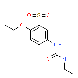 2-ETHOXY-5-(3-ETHYL-UREIDO)-BENZENESULFONYL CHLORIDE Structure