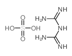 2-carbamimidoylguanidine; sulfuric acid structure