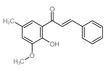 2-Propen-1-one,1-(2-hydroxy-3-methoxy-5-methylphenyl)-3-phenyl-结构式