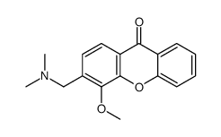 3-(Dimethylamino)methyl-4-methoxy-9H-xanthen-9-one结构式