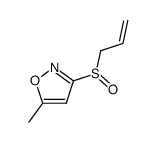 3-allylsulfinyl-5-methylisoxazole Structure