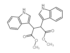 Butanedioic acid,2,3-di-1H-indol-3-yl-, dimethyl ester (9CI) Structure