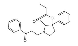 1-(2-Benzoylethyl)-2-methyl-3-phenylpyrrolidin-3-ol propionate Structure