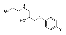 1-(2-aminoethylamino)-3-(4-chlorophenoxy)propan-2-ol结构式