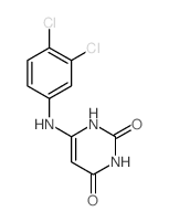6-[(3,4-dichlorophenyl)amino]-1H-pyrimidine-2,4-dione structure