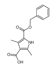 3,5-dimethylpyrrole-2,4-dicarboxylic acid 2-benzyl ester结构式