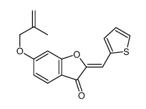 6-(2-methylprop-2-enoxy)-2-(thiophen-2-ylmethylidene)-1-benzofuran-3-one Structure
