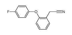 2-(4-fluorophenoxy)phenylacetonitrile Structure