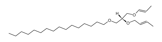 1-((R)-1-hexadecyloxymethyl-2-propenyloxy-ethoxy)-but-2-ene Structure