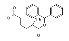 (5S)-5-amino-6-benzhydryloxy-6-oxohexanoate结构式