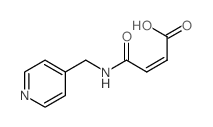 (Z)-3-(pyridin-4-ylmethylcarbamoyl)prop-2-enoic acid structure