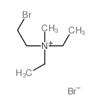 Ethanaminium,2-bromo-N,N-diethyl-N-methyl-, bromide (1:1) structure