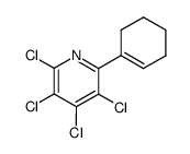 1-(tetrachloro-2-pyridyl)cyclohexene结构式