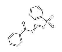 N-phenylsulfonyl-N'-benzoylselenium diimide Structure