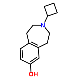 3-cyclobutyl-2,3,4,5-tetrahydro-1H-benzo[d]azepin-7-ol结构式