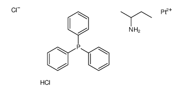 butan-2-amine,dichloroplatinum,triphenylphosphanium结构式