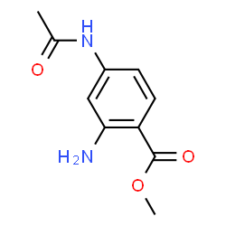 Benzoic acid, 4-(acetylamino)-2-amino-, methyl ester (9CI) picture