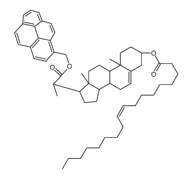 1-pyrenemethyl-23,24-bisnor-5-cholen-22-oate-3 beta-yl oleate结构式