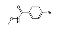 4-bromo-N-methoxy benzamide结构式