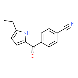 Benzonitrile, 4-[(5-ethyl-1H-pyrrol-2-yl)carbonyl]- (9CI) structure