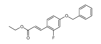 ethyl 3-(4-(benzyloxy)-2-fluorophenyl)acrylate结构式