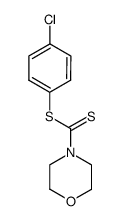 morpholine-4-carbodithioic acid 4-chlorophenyl ester Structure