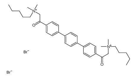 (p-Terphenyl-4,4'-ylene)bis(2-oxoethylene)bis(pentyldimethylammoniumb romide)结构式