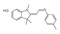 4-methyl-N-[(E)-2-(1,3,3-trimethylindol-1-ium-2-yl)ethenyl]aniline,chloride结构式