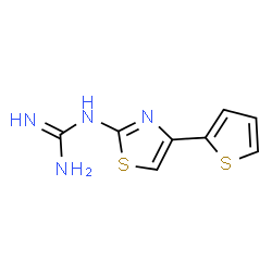 N-[4-(2-Thienyl)-1,3-thiazol-2-yl]guanidine结构式