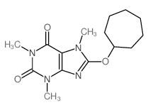 8-(Cycloheptyloxy)caffeine结构式