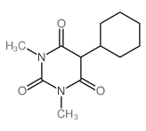 BARBITURIC ACID, 5-CYCLOHEXYL-1,3-DIMETHYL-结构式