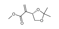 methyl (S)-2-(2,2-dimethyl-1,3-dioxolan-4-yl)acrylate结构式